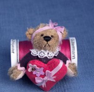 Deb Canham Club Teddy Heart Pin