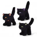 GUND Black Cat Sound Toy Purple