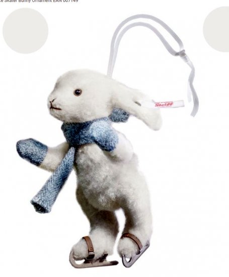 STEIFF Winter Rabbit on Skates - Click Image to Close