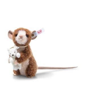 STEIFF Paul Mouse Holding a Petsy Bear