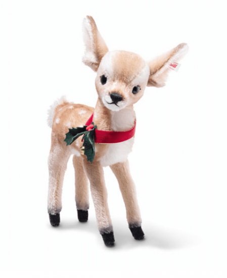 STEIFF Rieke Christmas Fawn - Click Image to Close