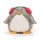 GUND Peppy Penguin Light Grey Beanbag