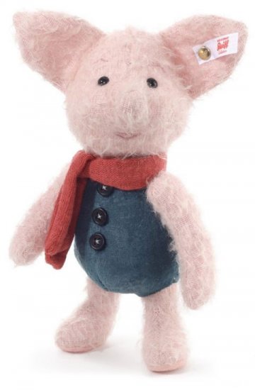 STEIFF Disney Piglet Christopher Robin - Click Image to Close