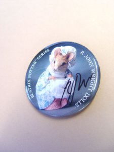 R. John Wright Lady Mouse™ Button