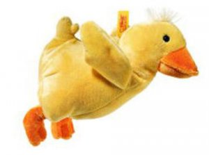 STEIFF Baby Chicken Rattle