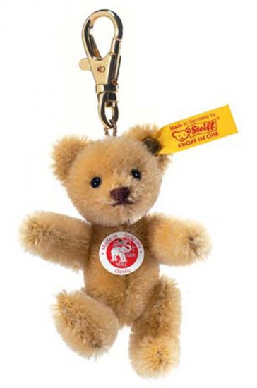 Steiff Mini Teddy Bear Keyring Blond - Click Image to Close