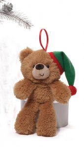 GUND Fuzzy™ Beige Ornament