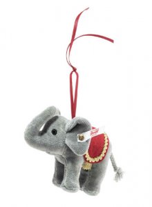 STEIFF Elephant Ornament