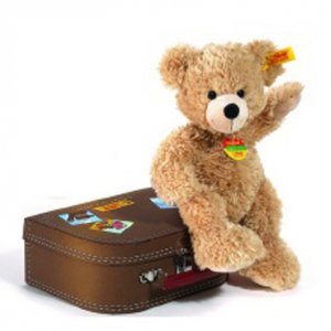 STEIFF Cosy Fynn & Suitcase