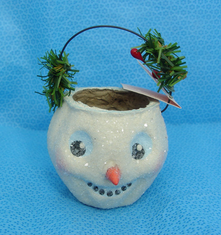 Mini Snowman Candy Container - Click Image to Close