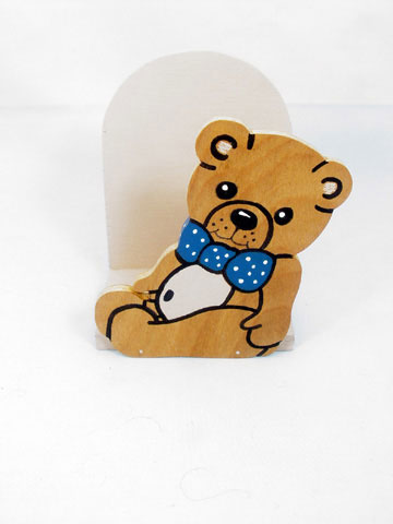 Teddy Bear Napkin Holder - Click Image to Close