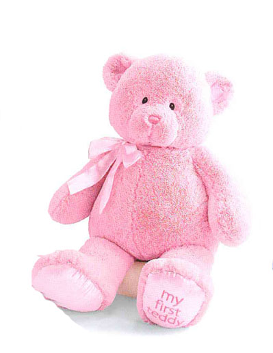 Gund My First Teddy™ Pink 10" - Click Image to Close