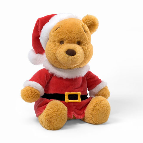 GUND Disney Christmas Winnie The Pooh™ 12" - Click Image to Close