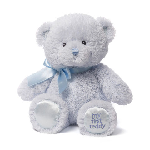 GUND My 1st Teddy™ Light Blue 10" - Click Image to Close