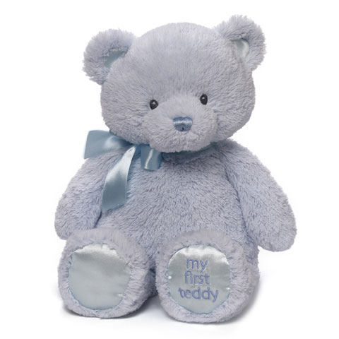 GUND My 1st Teddy™ Light Blue 15" - Click Image to Close