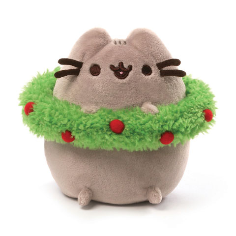 GUND Pusheen® Christmas Wreath - Click Image to Close