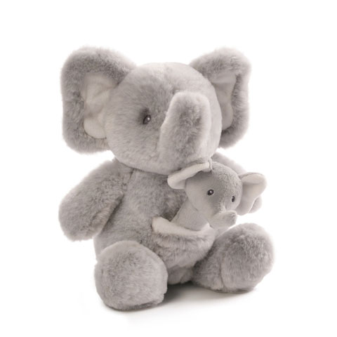 GUND Oh So Soft™ Elephant and Rattle - Click Image to Close