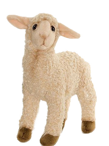 HANSA Sheep Kid White - Click Image to Close