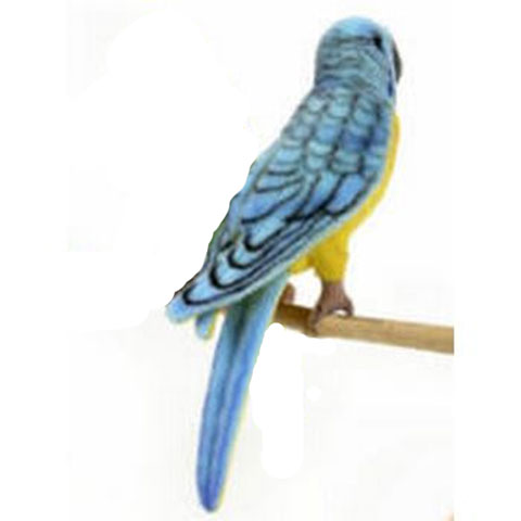 Hansa Budgie Blue Yellow Parakeet - Click Image to Close