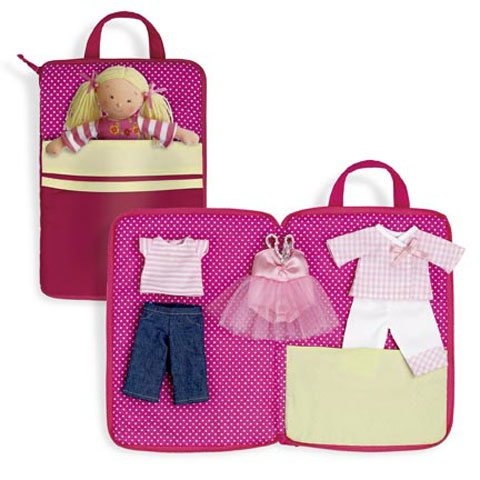 NABCO Rosy Cheeks™ Big Sister Doll & Travel Tote Blond - Click Image to Close