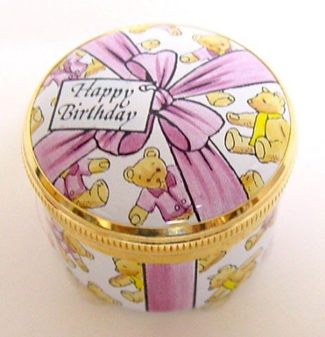 Happy Birthday Teddy Box - Click Image to Close