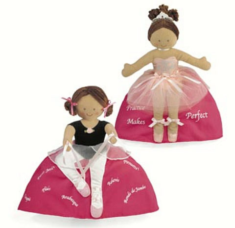 NABCO Topsy Turvy™ Doll Ballerina Brunette - Click Image to Close