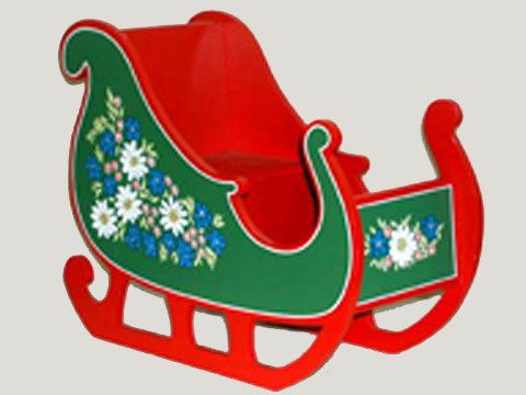 NABCO Alpine Sleigh Red Runners* - Click Image to Close