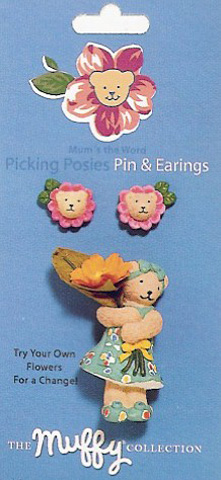 NABCO Picking Posies Pin & Earrings* - Click Image to Close