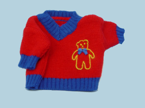 Clothesline Teddy Bear Sweater* - Click Image to Close