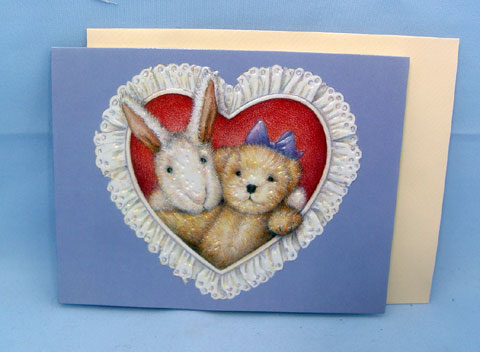 NABCO Muffy Mail Heart Greeting Card - Click Image to Close