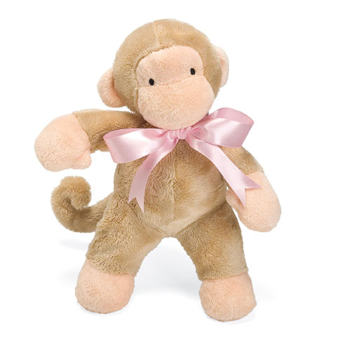 NABCO First Friends™ Monkey Pink 11" - Click Image to Close