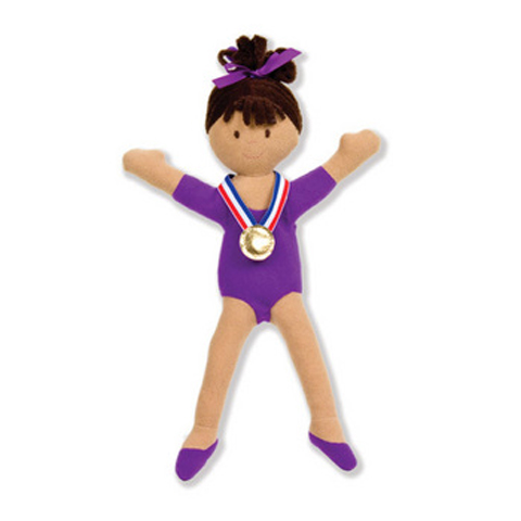 NABCO Gymnast Puppet Doll Brunette Tan - Click Image to Close