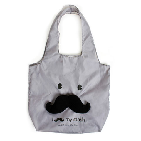 NABCO Grey Mustache Bag - Click Image to Close