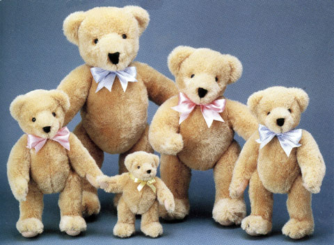 NABCO Bare VanderBear Family Bears - Click Image to Close