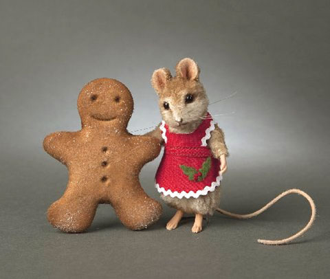 R. John Wright 'Ginger' Christmas Mouse - Click Image to Close