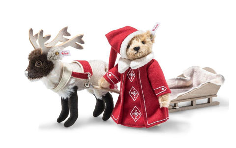 STEIFF Christmas Sleigh Set - Click Image to Close