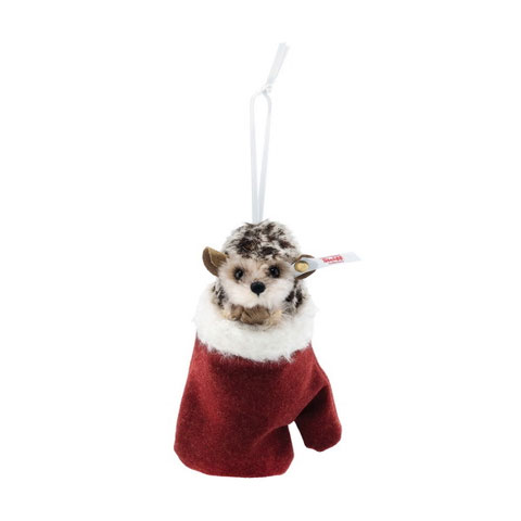 STEIFF Hedgehog in Stocking Ornament - Click Image to Close