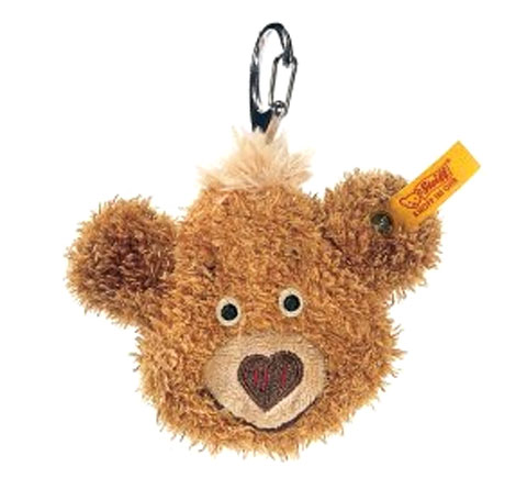 STEIFF Cosy Teddy Head Keyring - Click Image to Close