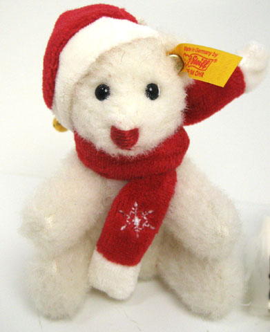 STEIFF Christmas Teddy - Click Image to Close