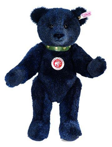 STEIFF Dark Blue Alpaca Bear - Click Image to Close