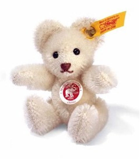 STEIFF Mini Teddy Bear White - Click Image to Close