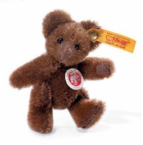 Steiff Mini Teddy Bear Chocolate Brown - Click Image to Close