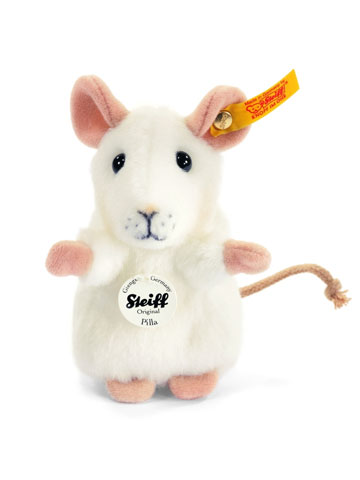 STEIFF Pilla Mouse White - Click Image to Close