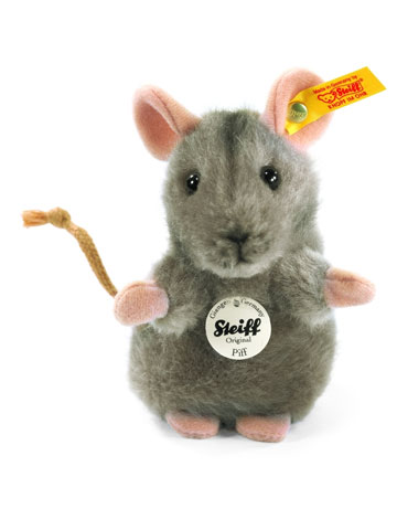 STEIFF Piff Mouse - Gray - Click Image to Close