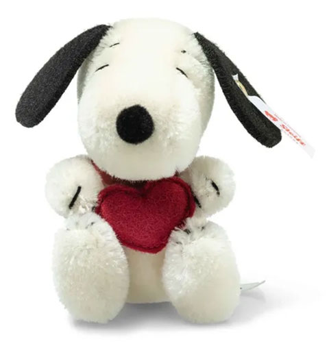 STEIFF Miniature Snoopy with Heart - Click Image to Close