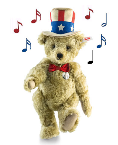 STEIFF Uncle Sam Bear - Click Image to Close