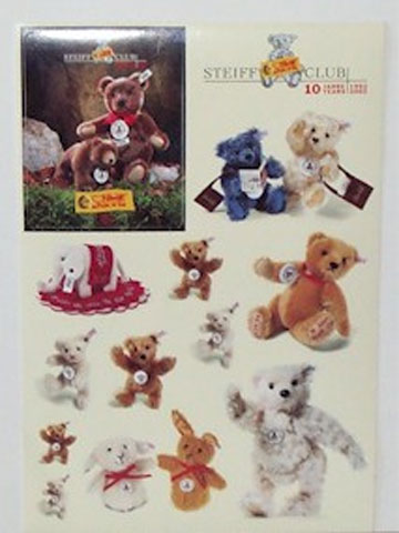 STEIFF CLUB Sticker Sheet - Click Image to Close